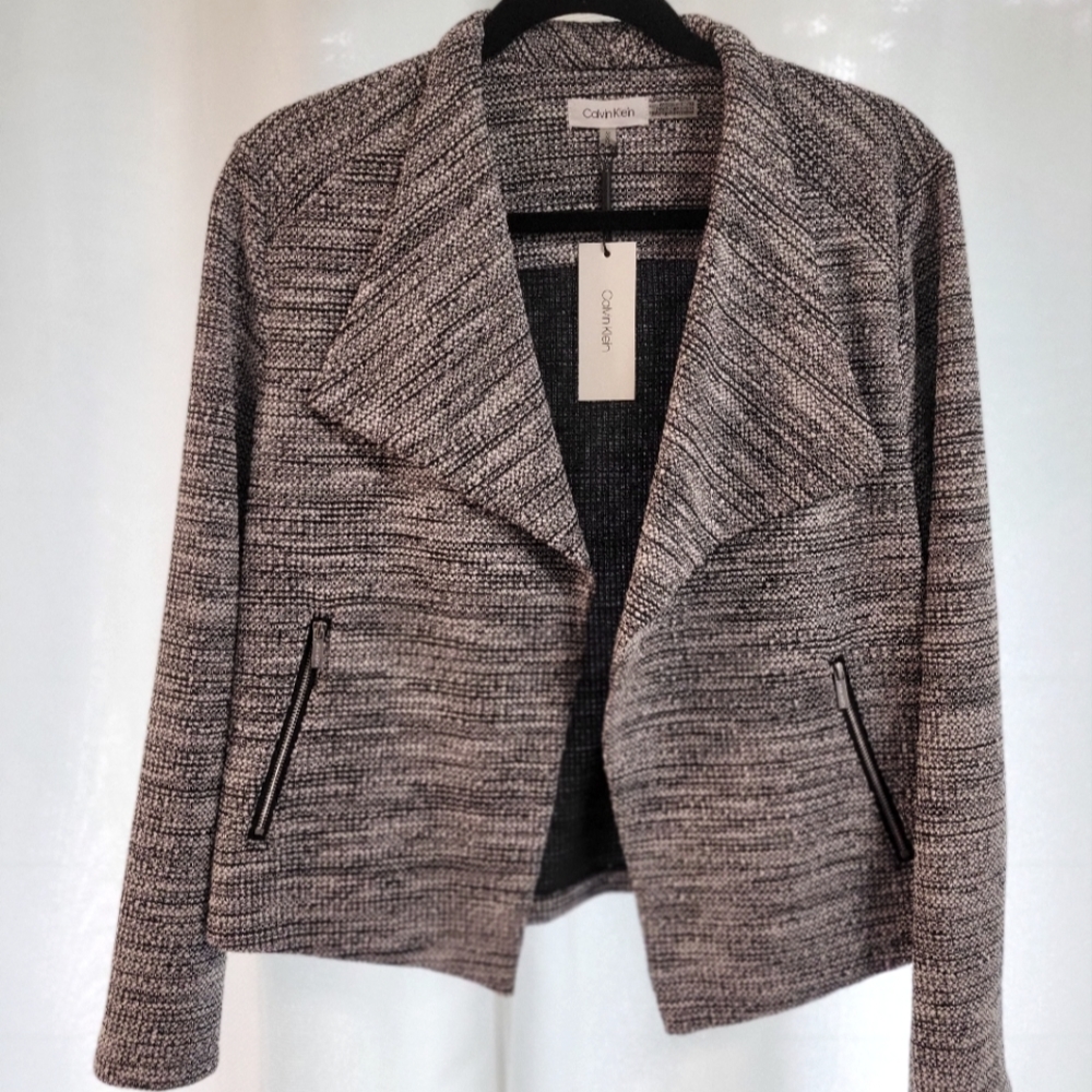 Calvin Klein black and white jacket size M